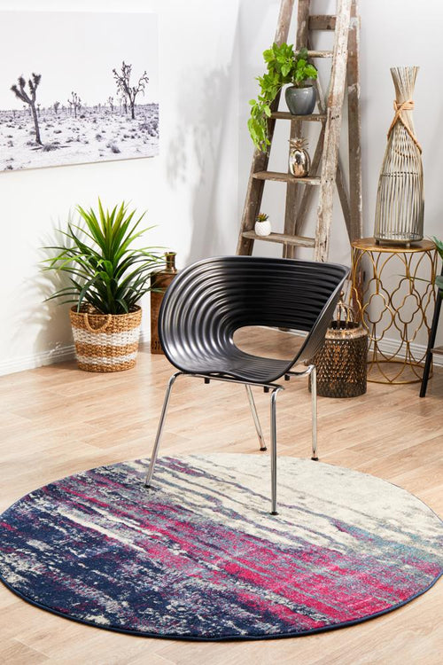 Aurelian Bedrock Stone Contemporary Power Loomed Round Rug 10mm Thick