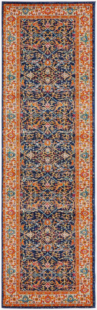 Aurelian Splash Multicolour Persian Style Power Loomed Rug & Runner 10mm Thick