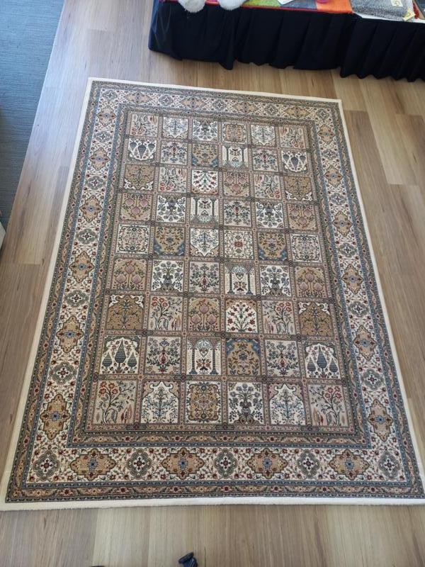 Elite Cream Panel Persian Allover Design Soft High Quality Floor Area Rugs
