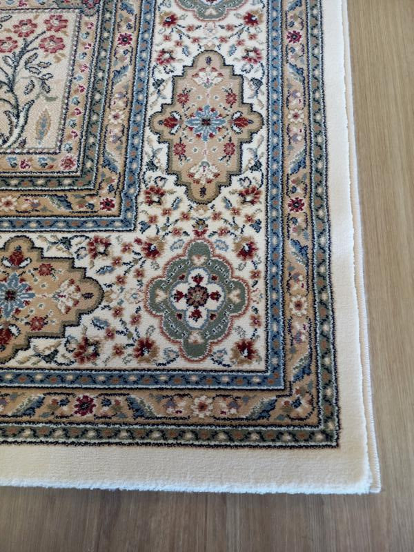 Elite Cream Panel Persian Allover Design Soft High Quality Floor Area Rugs