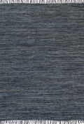 Gypsy Grey Leather Chindi Rug