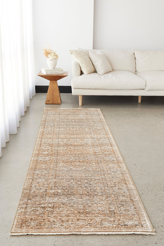 Heritage 01 Clay Runner Rug