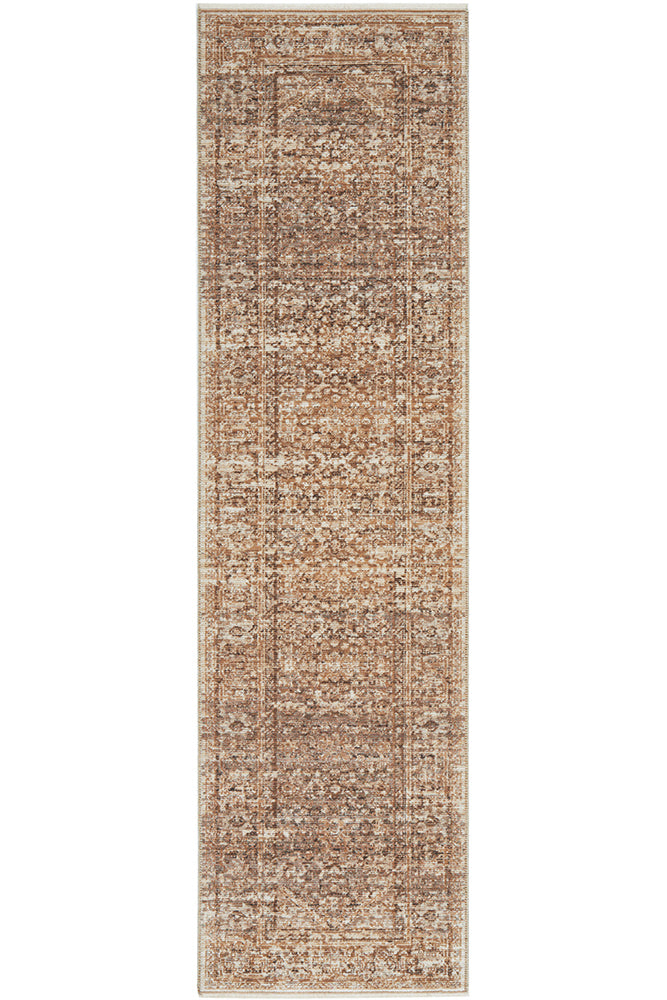 Heritage 01 Clay Runner Rug