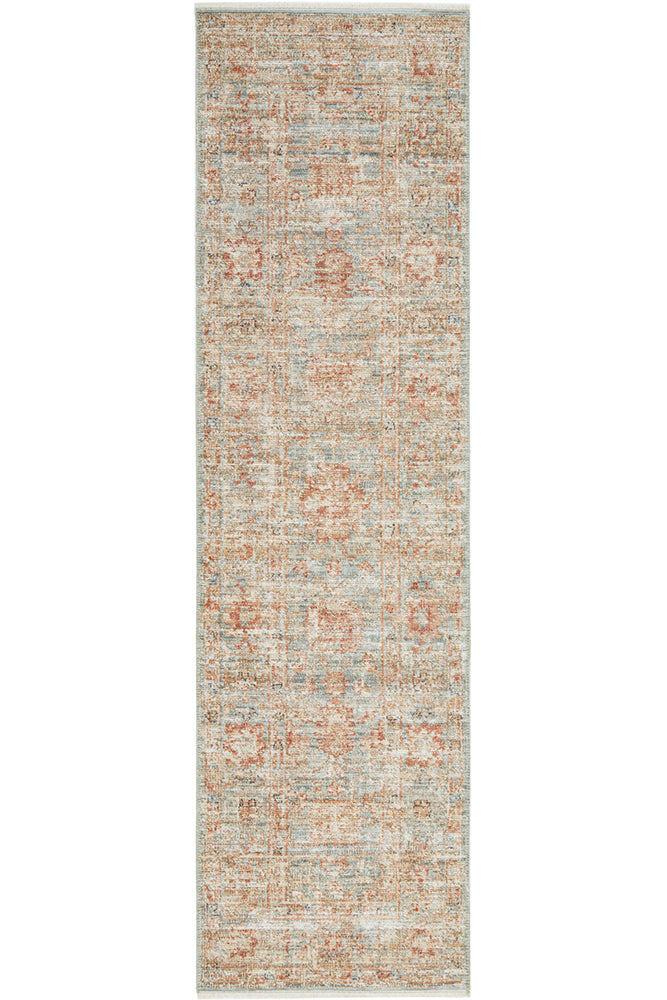 Heritage 06 Aqua Runner Rug