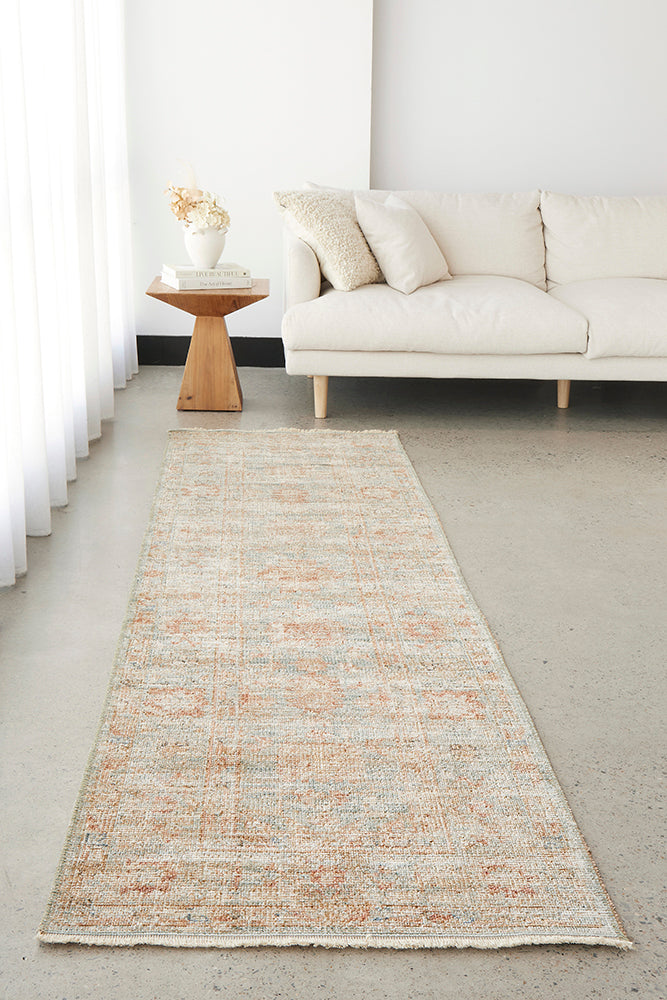 Heritage 06 Aqua Runner Rug