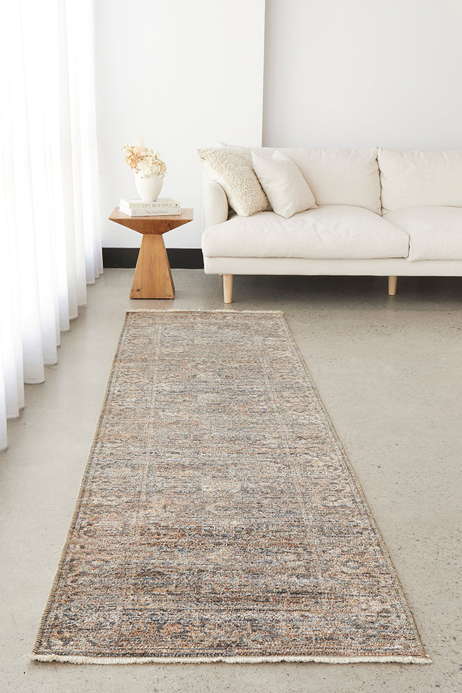 Heritage 07 Mocha Runner Rug