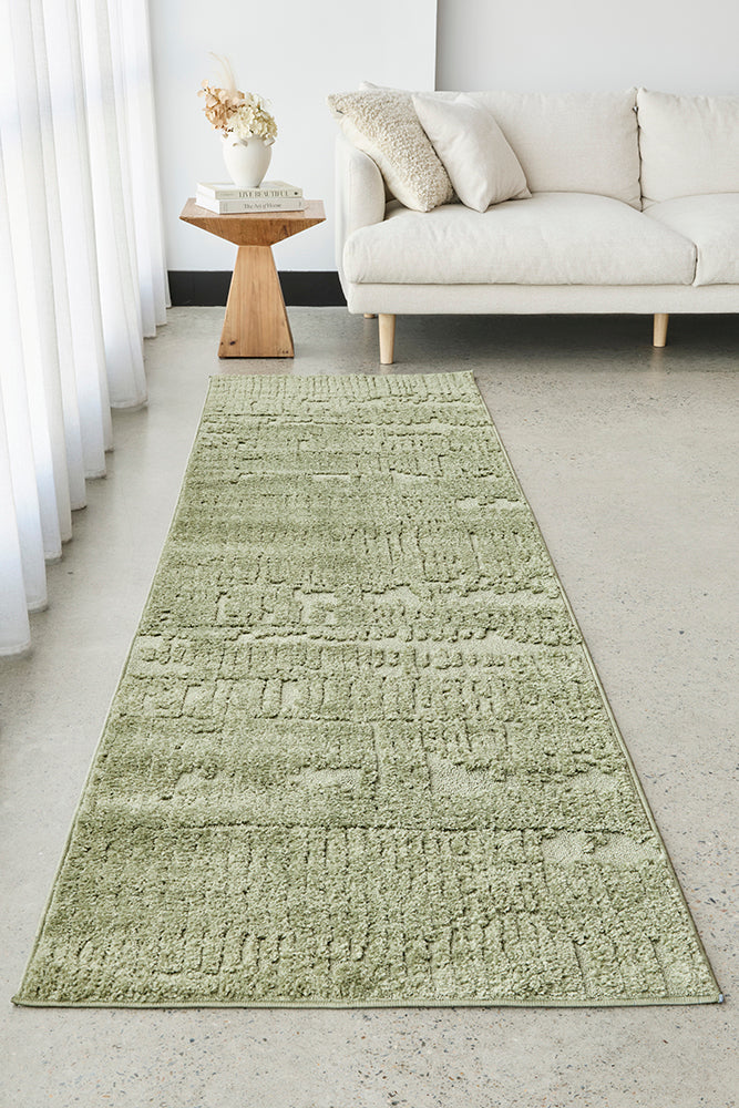 Haven Aliya Green Runner Rug