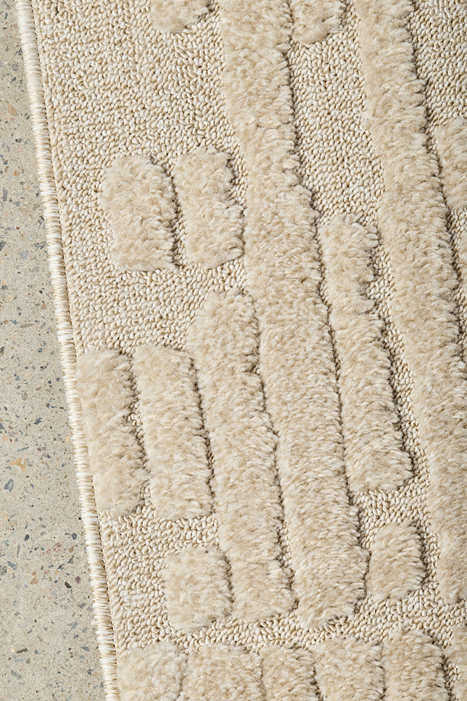 Haven Aliya Latte Runner Rug
