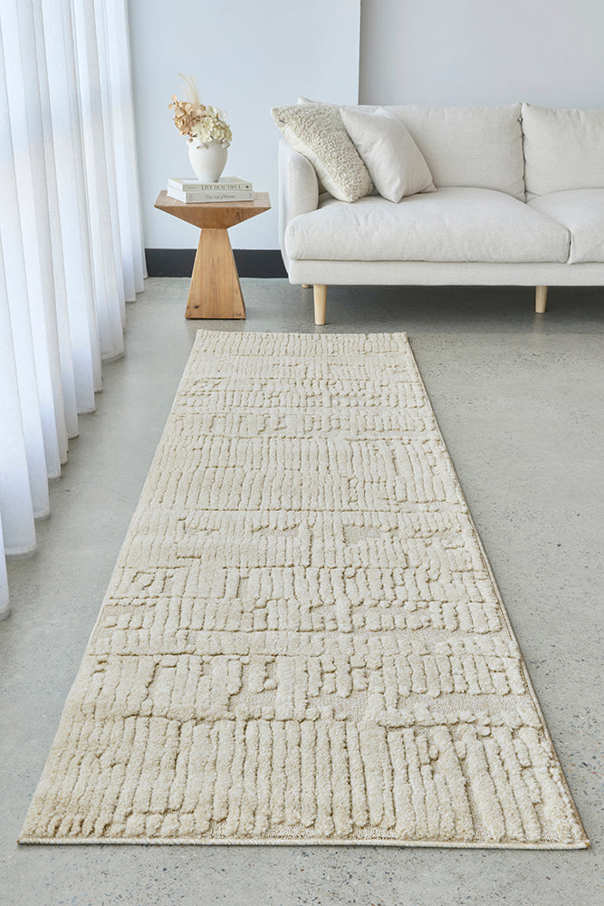 Haven Aliya Latte Runner Rug