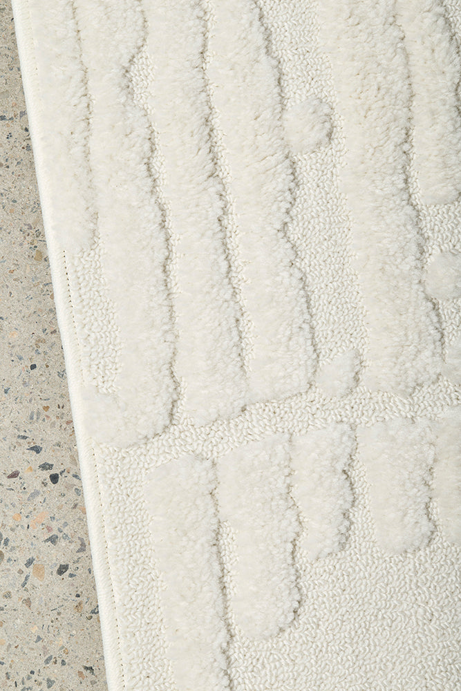 Haven Aliya White Runner Rug