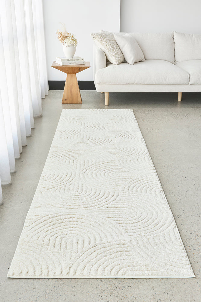 Haven Zina White Runner Rug