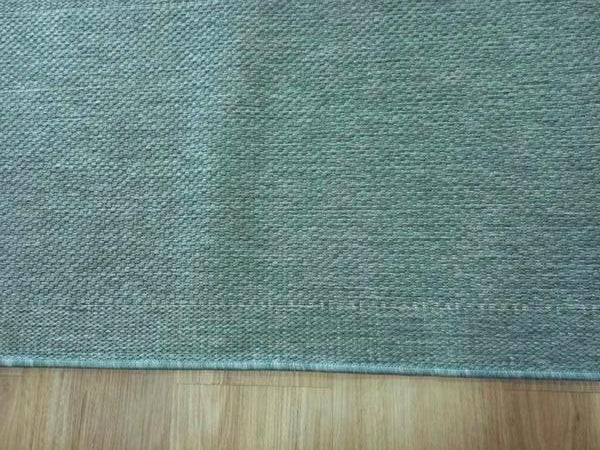 Clearance Hall Runners Flatweave Dahab Plain Design Green Rubber Backed