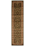 Istanbul Traditional Floral Pattern Runner Rug Green