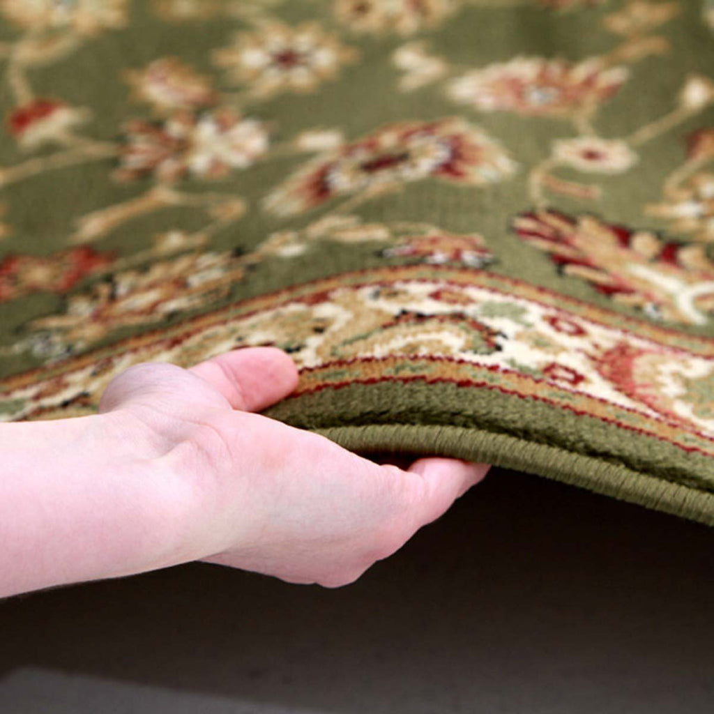 Istanbul Traditional Floral Pattern Runner Rug Green