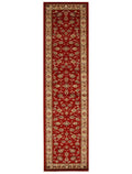 Istanbul Traditional Floral Pattern Runner Rug Red