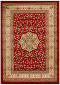 Istanbul Collection Medallion Classic Pattern Red Rug