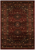 Istanbul Collection Traditional Shiraz Design Burgundy Red Rug