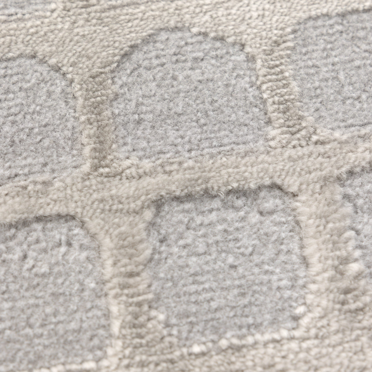 Jade Geometric Shapes Grey Rug - JADE006