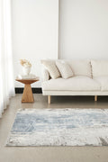 Kendra Roxana Distressed Timeless Rug Blue Grey White