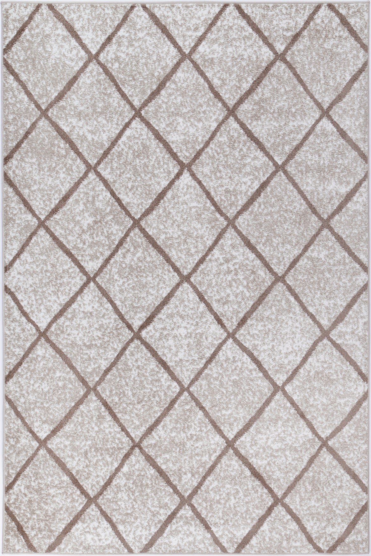 Kimberley Trellis Latte Contemporary Rug