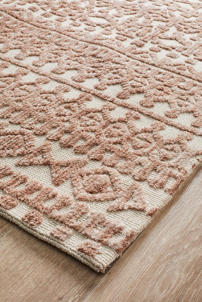 Levi Becca Peach Ivory Rug