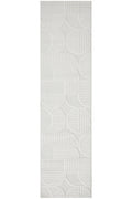 Lotus Leo White Runner Rug