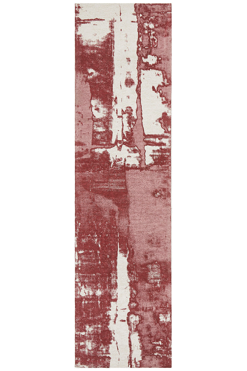 Autumne 11 Rose Transitional Jacquard Cotton Chenille Rug & Runner