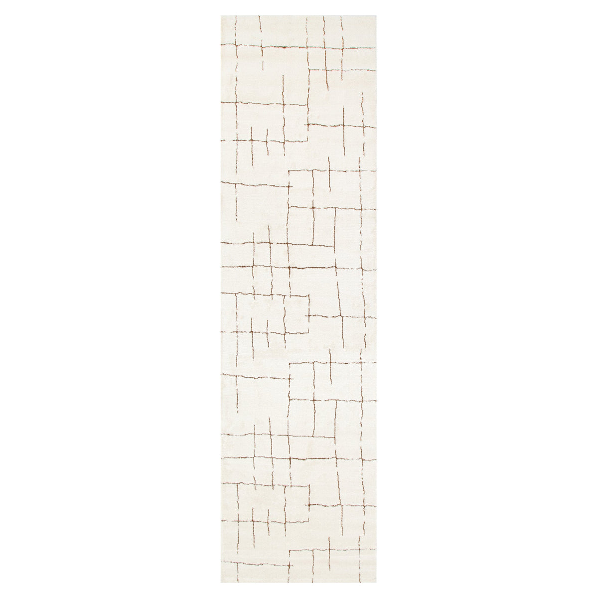 Mila Abstract Lines Brown Cream Rug - MIL10: New Arrival