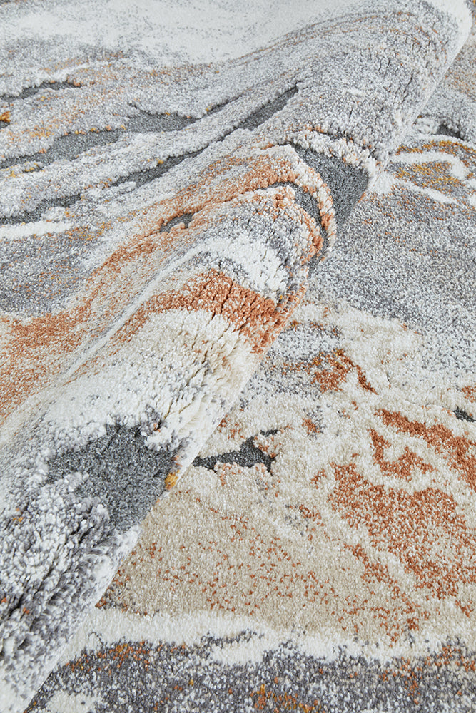 Mineral 222 Rust Runner Rug