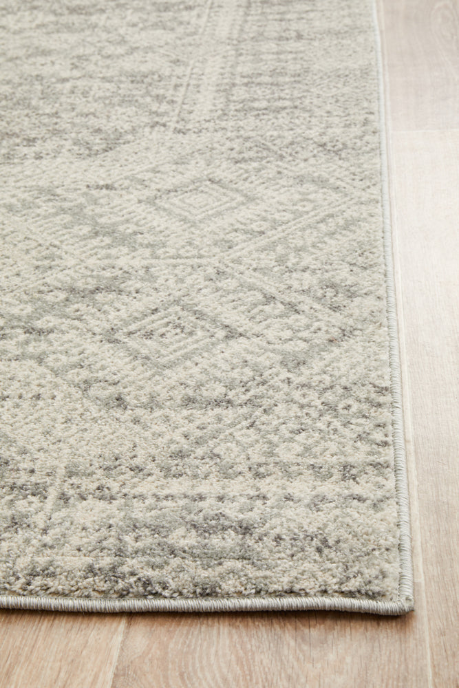 Mirage Zelda Silver Grey Runner Rug
