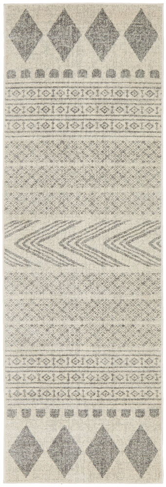Mirage Adani  Modern Tribal Design Grey Runner Rug