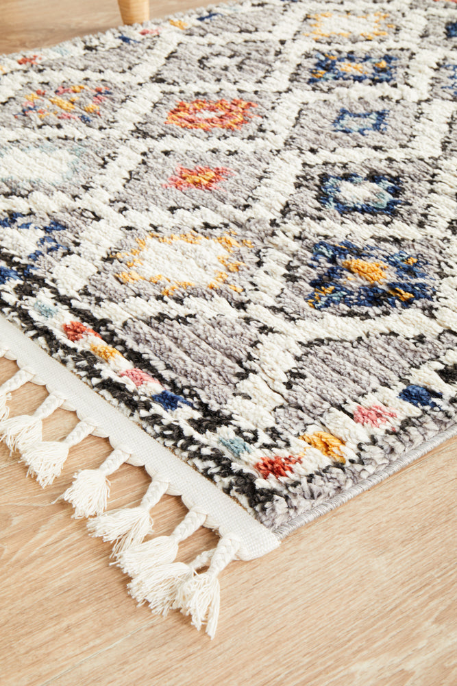 Marrakesh 555 Grey Runner Rug