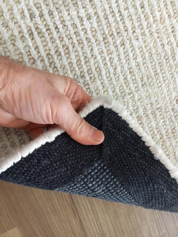 Fine Wool & Viscose Handwoven Extreme Softness Textured Area Rug 15mm Thick Cream