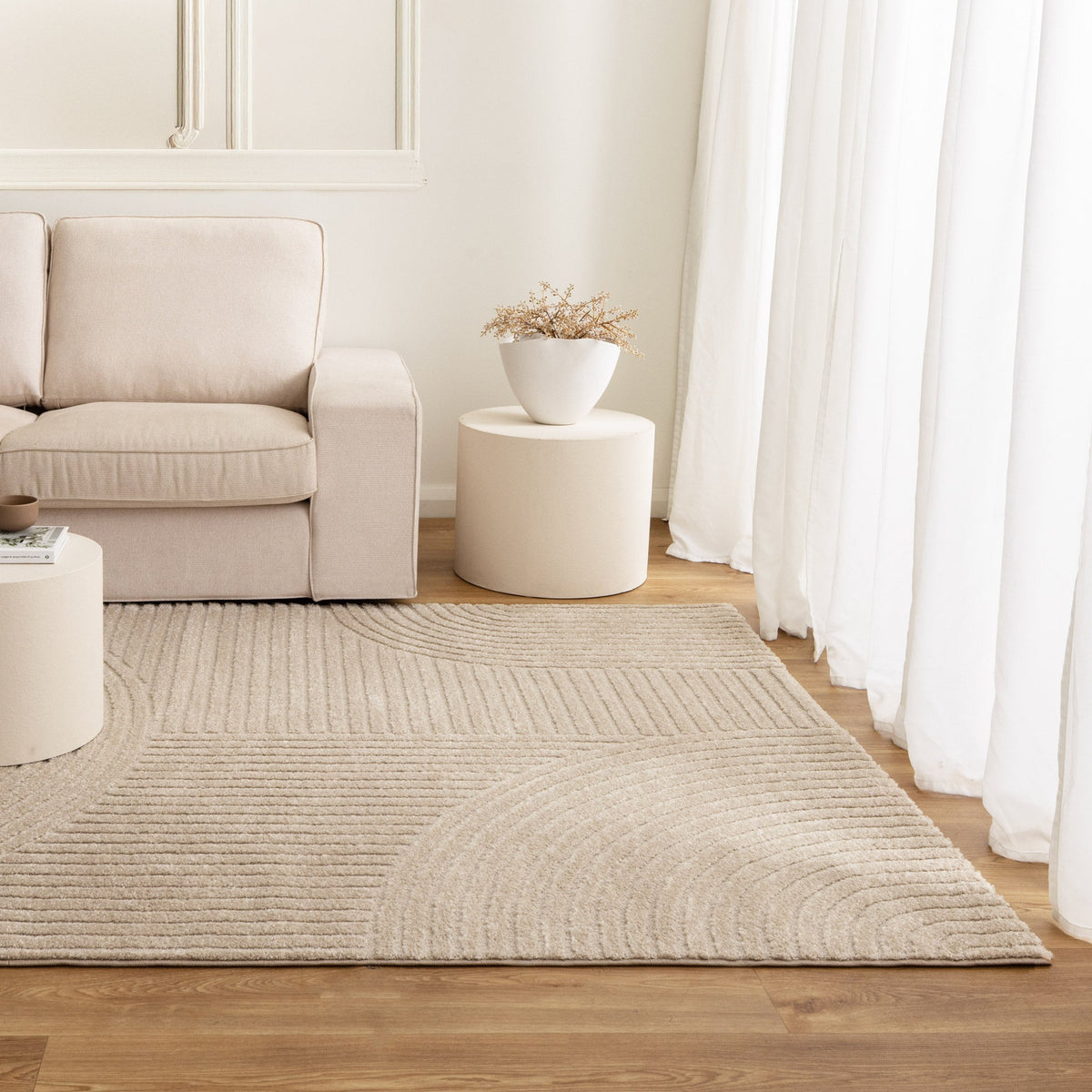 Nessa Beige Arches Rug