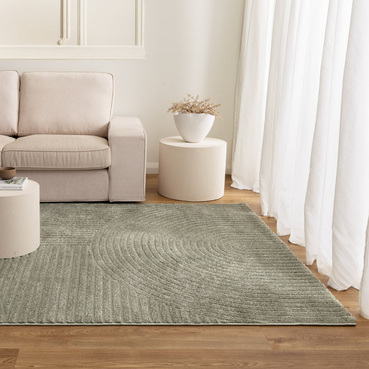 Nessa Green Arches Rug
