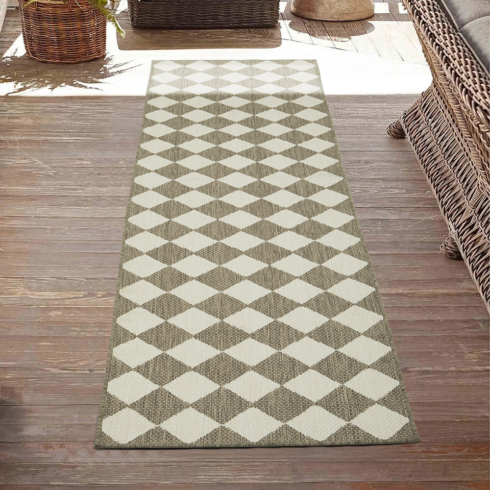 Newport Rishi Taupe Runner Rug