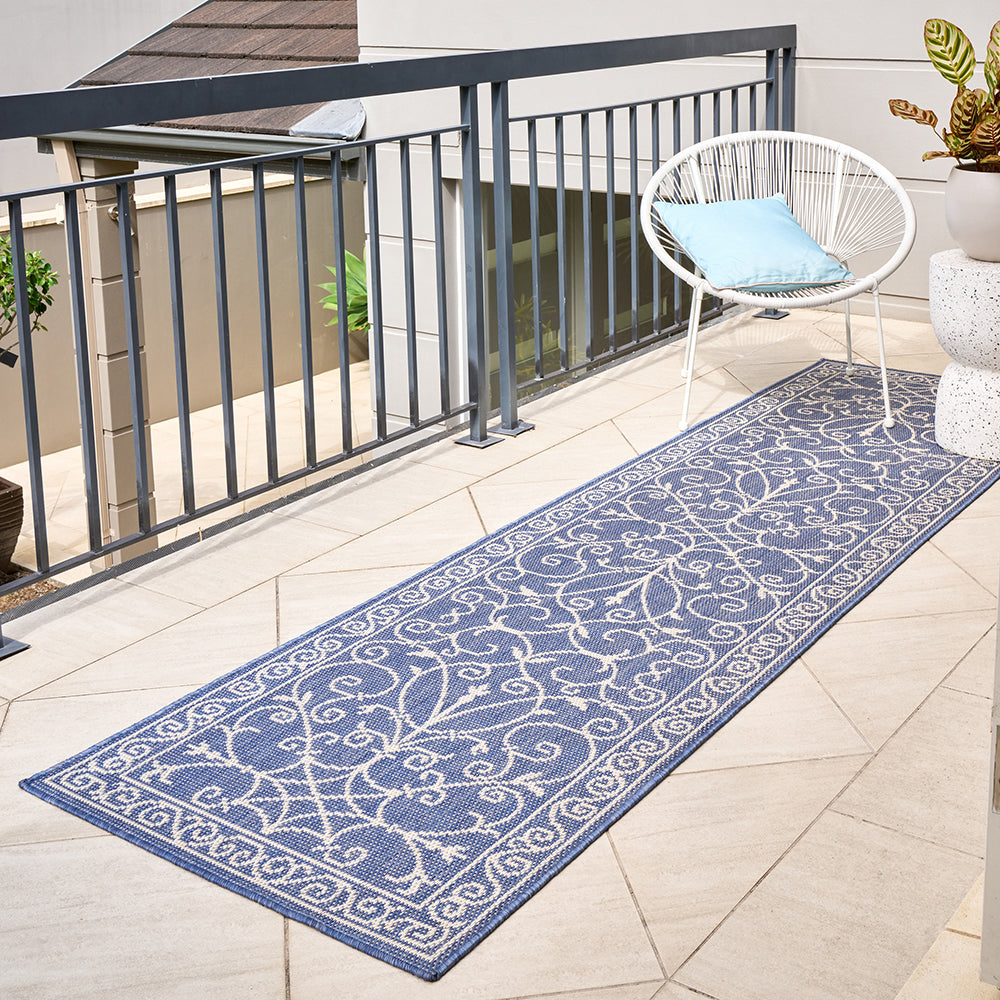 Newport Romy Blue Runner Rug