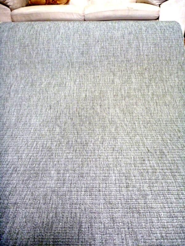 Sisal Look Indoor Outdoor Runner by the Meter Silver Grey 80cm 1m or 1.2m Wide Flat-weave