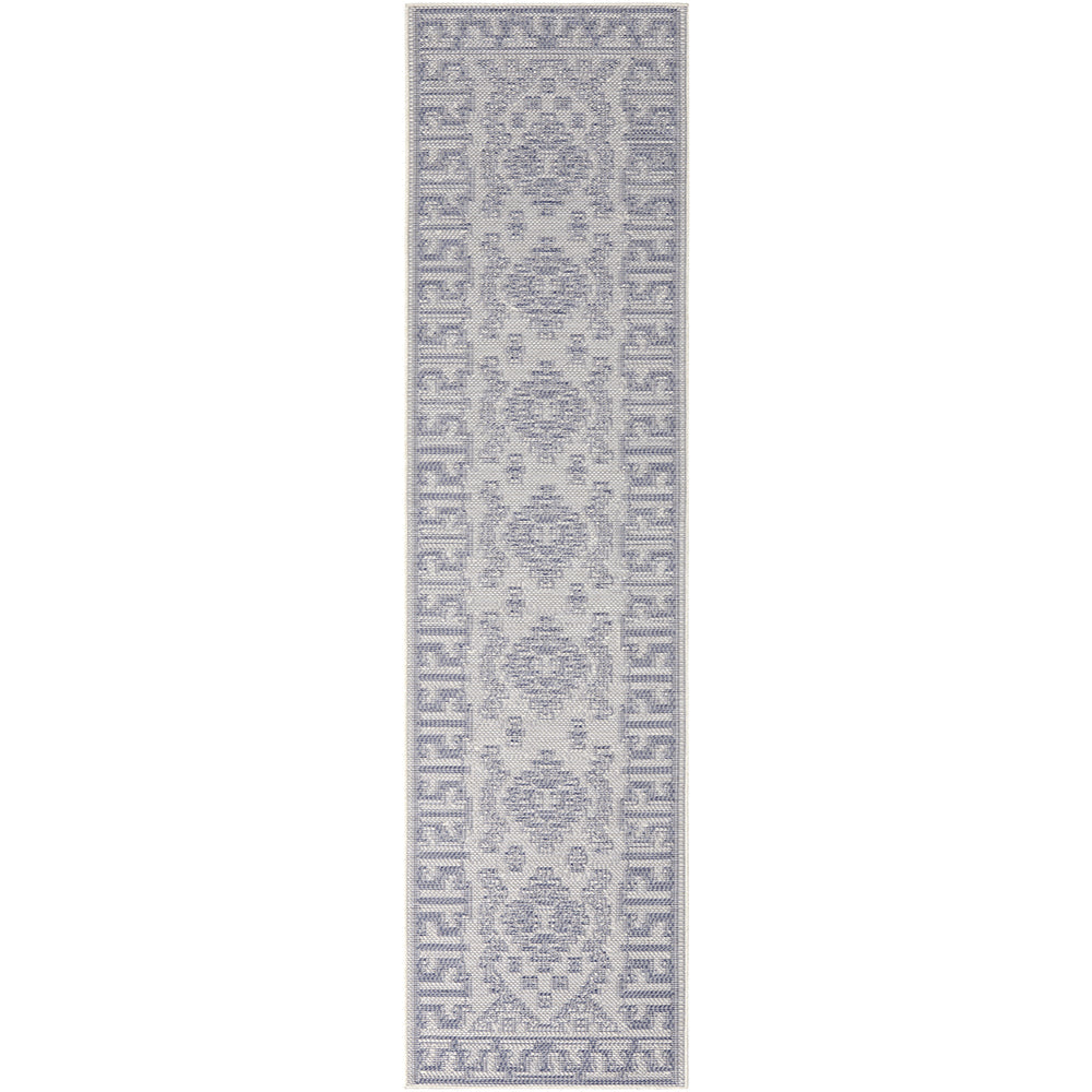 Patio Kuza Blue Runner Rug
