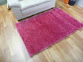 Stain Resistant Shag Rugs Platinum Pink Shaggy Rug 155x225cm