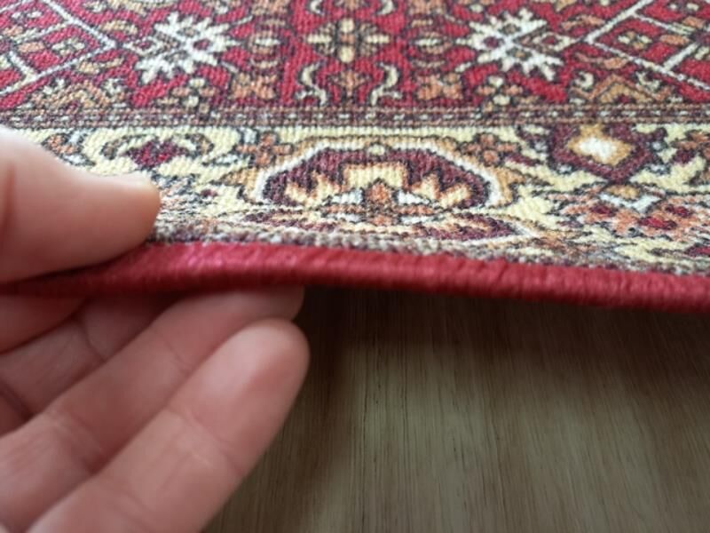 Hall Runner Genesis 67cm wide Red by the Meter Rubber Backed