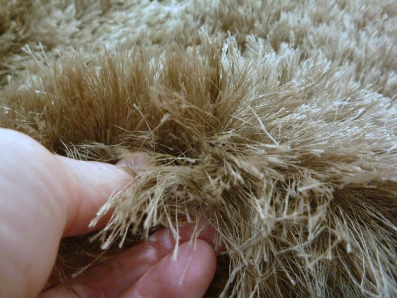 Shag Rugs Fur Frosted Almond Shaggy Rugs 160x230cm