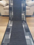 Hall Runner Rugs Montana Grey Huf by the Meter 67cm Wide