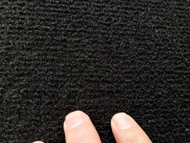 Black Showroom Event Gel Backed Carpet Budget Runner 2 x 5m Increment Lengths