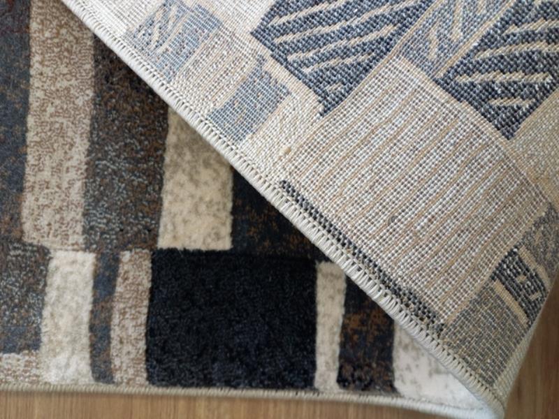 Hall Runner Florence Rectangles Beige 80cm Wide by the Meter
