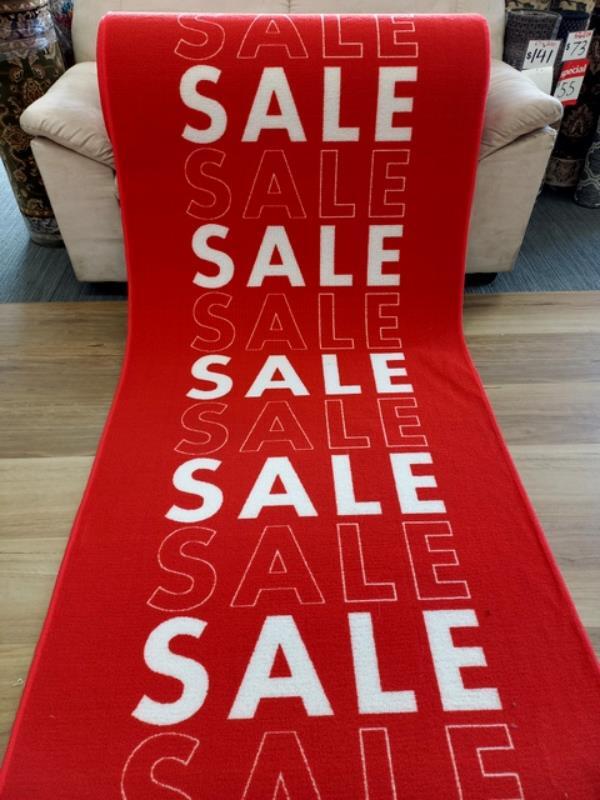 Red Sale Carpet Runner 100cm Wide by the Meter Rubber Backed