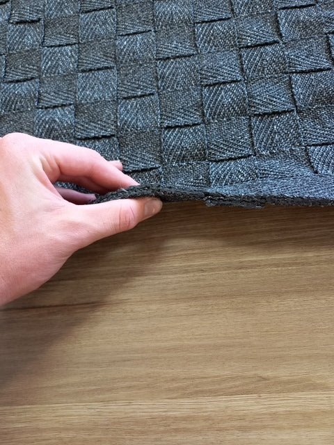Outdoor Rug Checkered Weave Squares 155x225cm