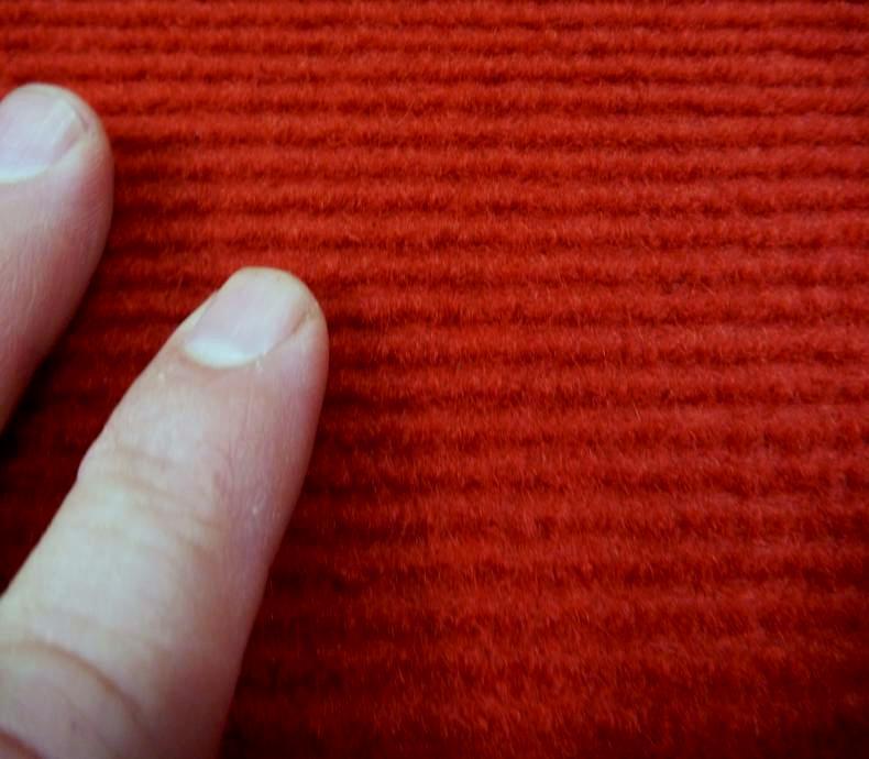 Red Budget Event Carpet 2m Wide x 50m Long Roll Bulk Order 2-3mm Thick - Online Only