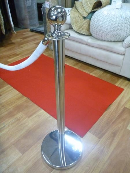 Stainless Steel Sphere Bollard Stand Queue Barriers Crowd Control