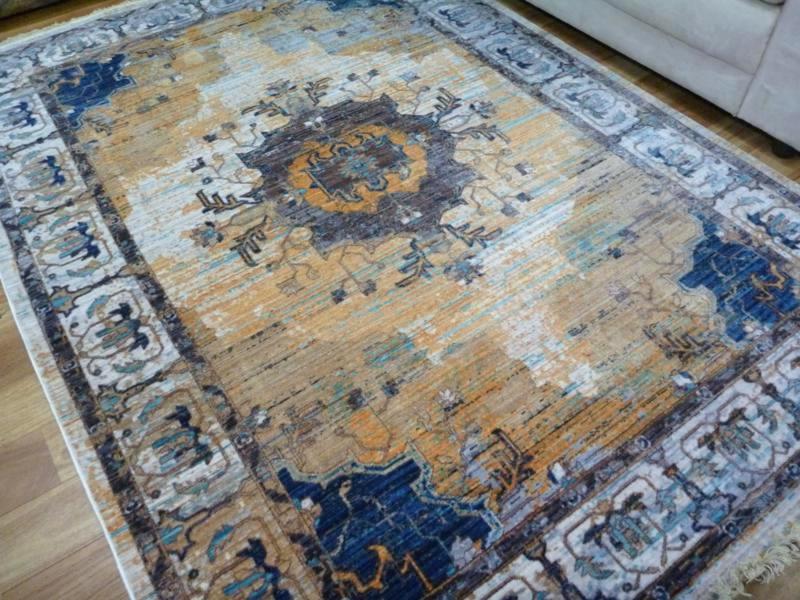 Medallion Rustic Persian Vintage Design Imitation Handmade Polyester Machine Woven Pile 160X230CM